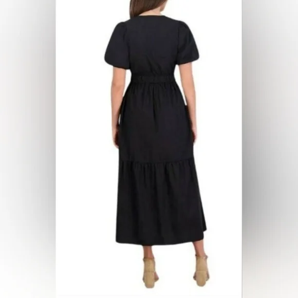 French Connection Black Midi Dress - Picture 2 of 4